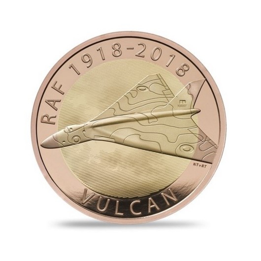 100 let RAF Vulcan zlatá mince proof
