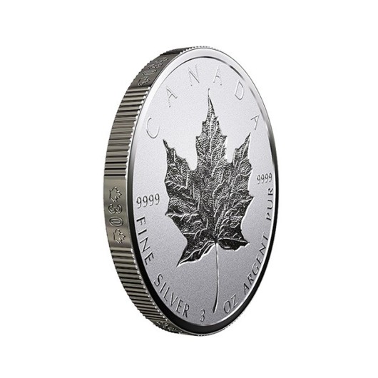 Kanadský javorový list 30. výročí 3 oz stříbrná mince proof
