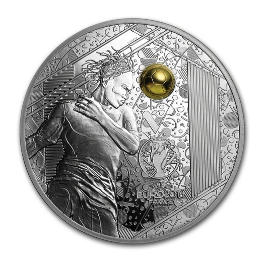 EURO 2016 - oficiální stříbrná mince Proof