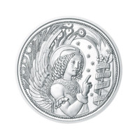 Archanděl Gabriel stříbrná mince v dárkovém blisteru