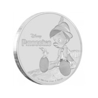 Walt Disney - Pinokio stříbrná mince proof