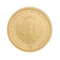 Zlatý čtyřlístek 2019 zlatá mince proof 1 g