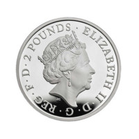 Sokol rodu Plantagenetů stříbrná mince 1 oz Proof