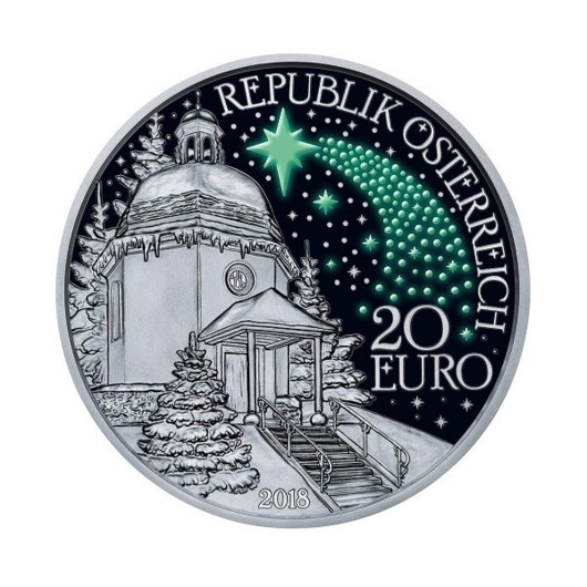 Tichá noc - výročí 200 let stříbrná mince proof