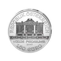 Wiener Philharmoniker 2017 stříbrná mince 1 oz pozlacená