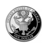 Bald Eagle stříbrná mince proof