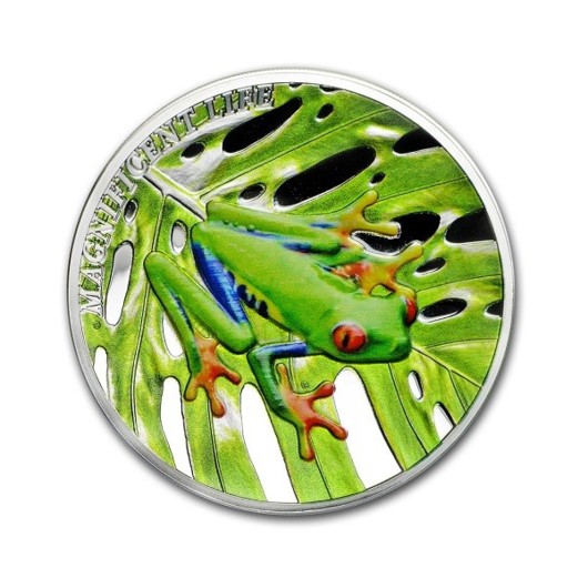Žába stromová stříbrná mince 1 oz Proof