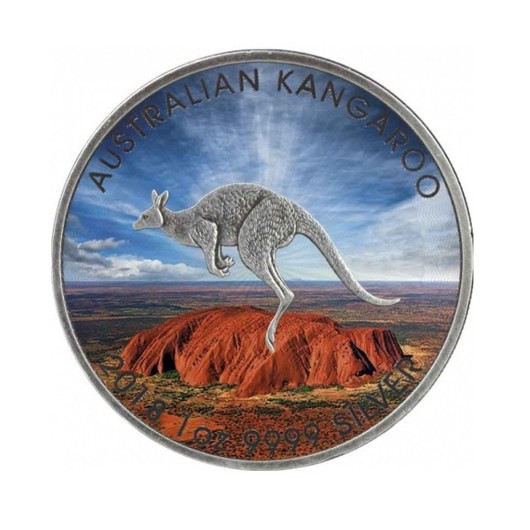 Australský klokan - Ayers Rock stříbrná mince 1 oz