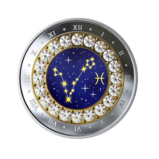 Znamení Ryb 2019 stříbrná mince proof