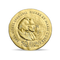 Marie Curie - Sklodowská zlatá mince 1\/4 oz proof