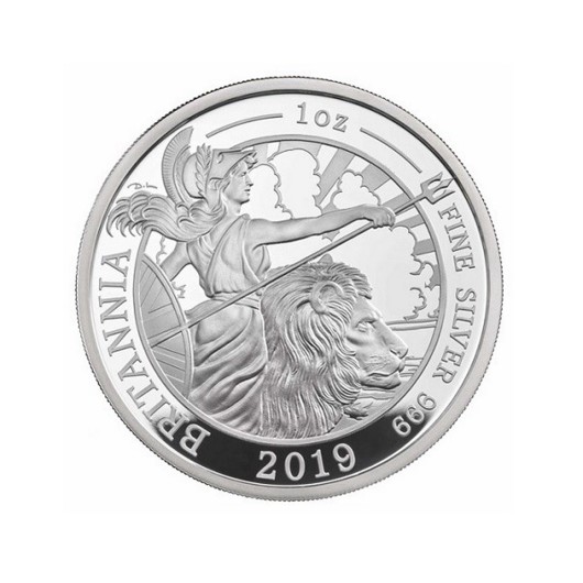Britannia 2019 stříbrná mince 1 oz proof