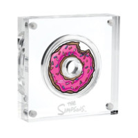 Koblížek Homera Simpsona stříbrná mince 1 oz Proof