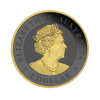 Orel klínoocasý stříbrná mince 1 oz zušlechtěná zlatem a rutheniem