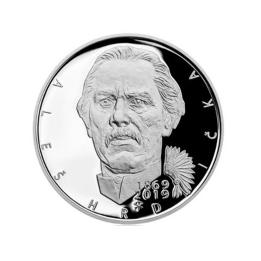 150. výročí narození Aleš Hrdlička stříbrná mince Proof