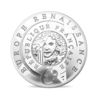 Leonardo da Vinci 500 let od úmrtí stříbrná mince