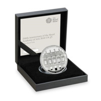 Royal Academy of Arts stříbrná mince