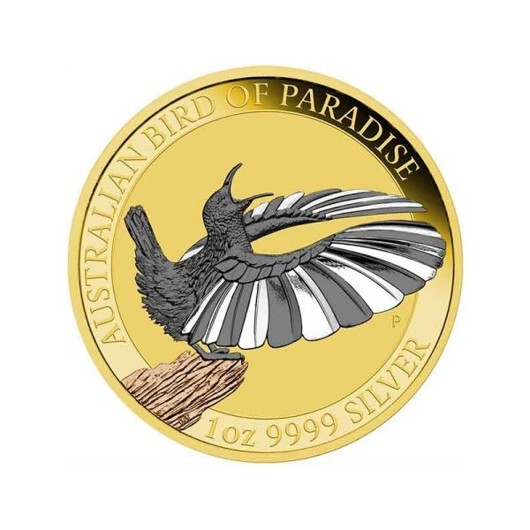 Bird of Paradise 2018 stříbrná mince 1 oz zušlechtěná 4 kovy