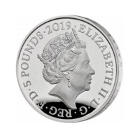 Britské korunovační klenoty stříbrná mince Proof