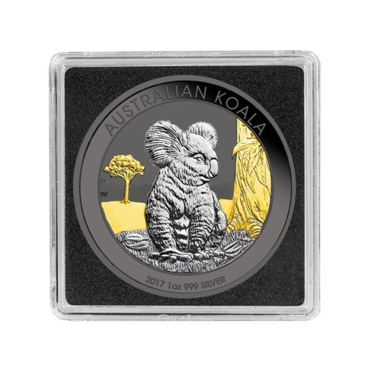 Koala 2017 stříbrná mince 1 oz zušlechtěná 4 kovy
