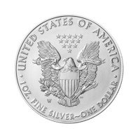 Americký stříbrný orel 2017 pozlacený
