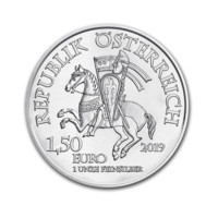 Leopold V. stříbrná mince 1 oz ve sběratelském  blisteru