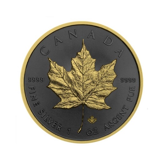 Javorový list 2019 Golden Ring stříbrná mince 1 oz