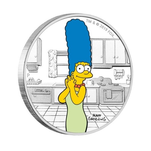 Marge Simpsonová stříbrná mince 1 oz Proof