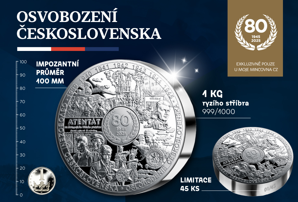 M3102AG Osvobození 80 let 1 kg AG